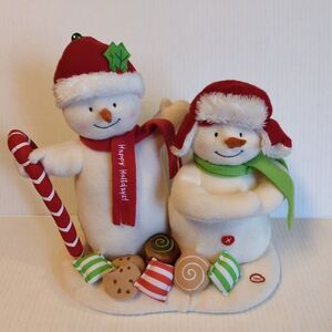 Hallmark Jingle Pals Seasons Treatings Snowmen Singing Motion 2008 Works